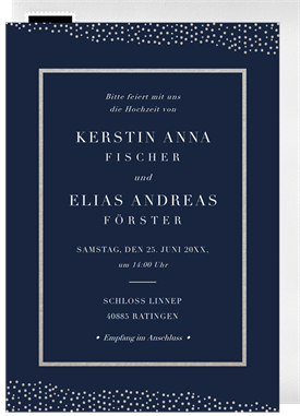 'Foiled Effervescence' Wedding Invitation