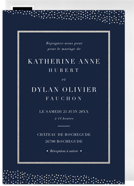 'Foiled Effervescence' Wedding Invitation