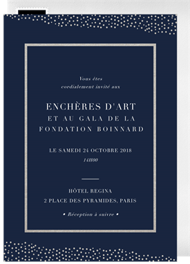 'Foiled Effervescence' Business Invitation
