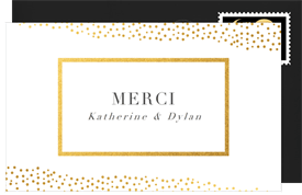 'Foiled Effervescence' Wedding Thank You Note