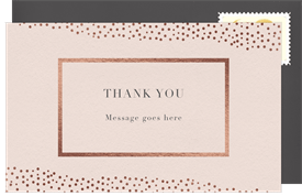 'Foiled Effervescence' Business Thank You Note