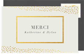 'Foiled Effervescence' Wedding Thank You Note