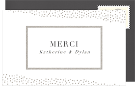 'Foiled Effervescence' Wedding Thank You Note