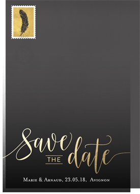 'Sweet Script' Wedding Save the Date