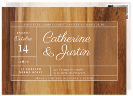 'Northern Woods' Wedding Invitation