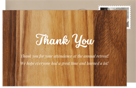 'Northern Woods' Business Thank You Note