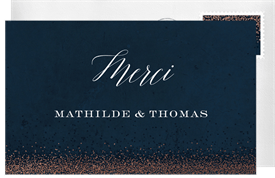 'Moon Dust' Wedding Thank You Note