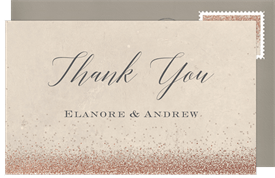 'Moon Dust' Wedding Thank You Note
