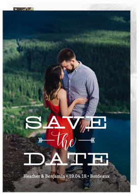 'Bohemian Arrows' Wedding Save the Date