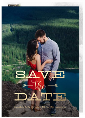 'Bohemian Arrows' Wedding Save the Date