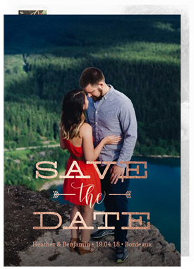 'Bohemian Arrows' Wedding Save the Date