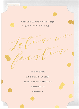 'Posh Confetti' Business Invitation