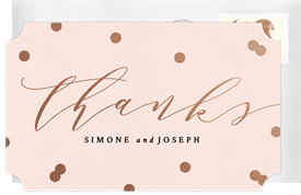 'Confetti Bliss' Wedding Thank You Note