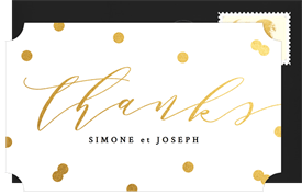 'Confetti Bliss' Wedding Thank You Note