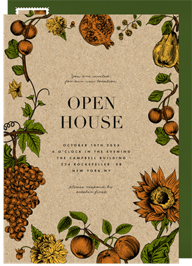 'Fall Fête' Open House Invitation