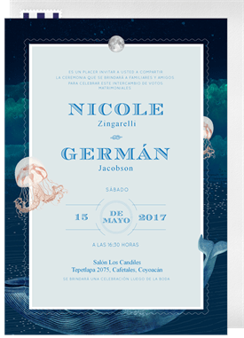 'Underwater Romance' Wedding Invitation