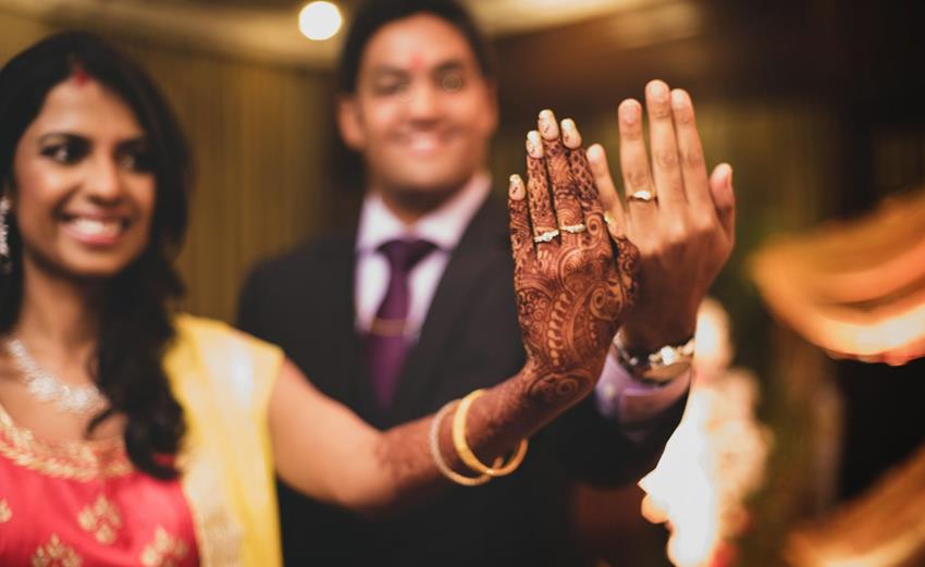 Beautiful henna and traditional Indian wedding details with Greenvelope.com