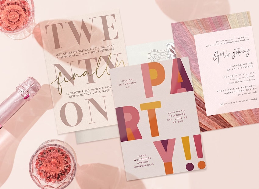 21st birthday party ideas: 21st birthday invitations