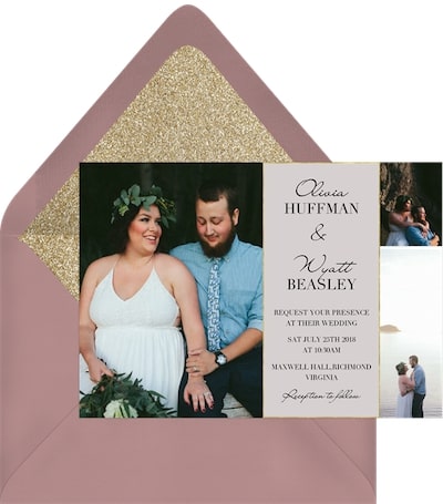 3 Photo Charm Invitation