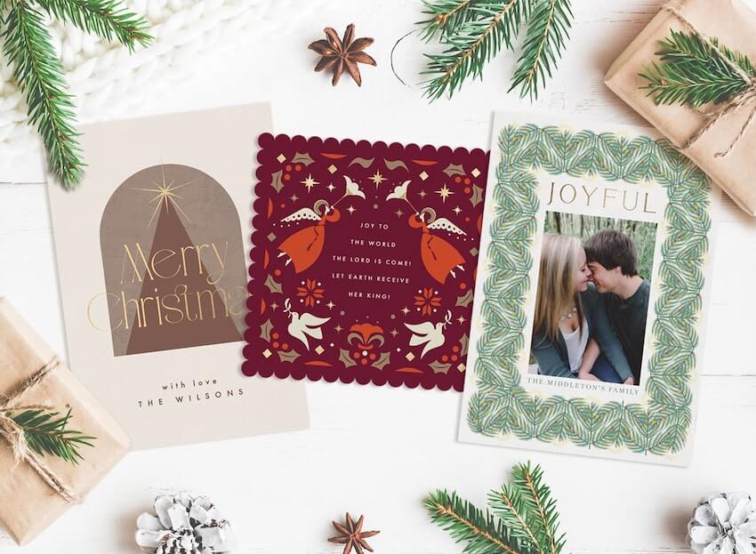 Religious Christmas cards: 3 different Christmas cards