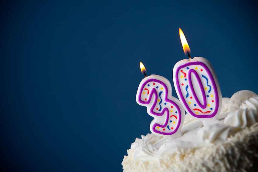 Dirty 30 birthday: 30th birthday cake
