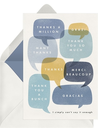 A Whole Lot of Thanks Card