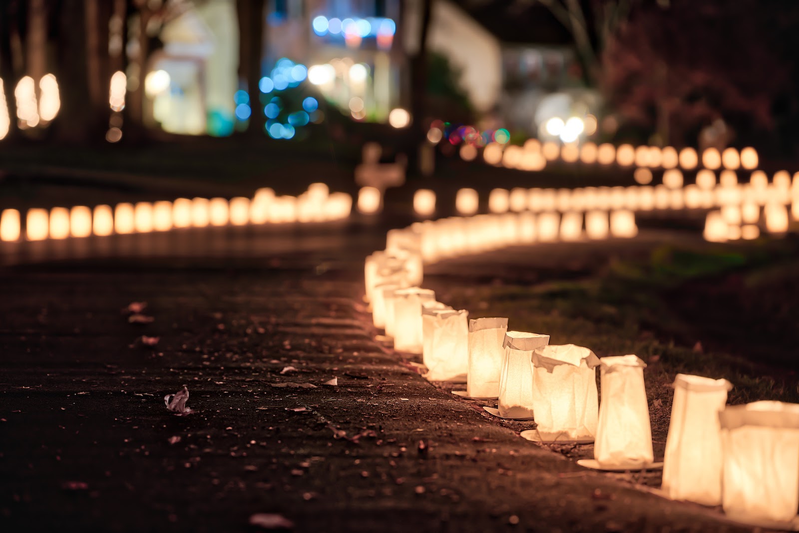 Sidewalk and outdoor Thanksgiving decoration ideas.