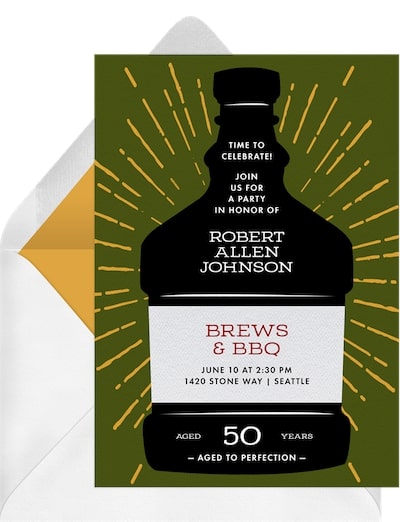 80th birthday invitations: Aged to Perfection Invitation
