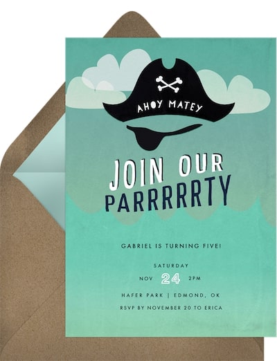 Ahoy Matey Invitation