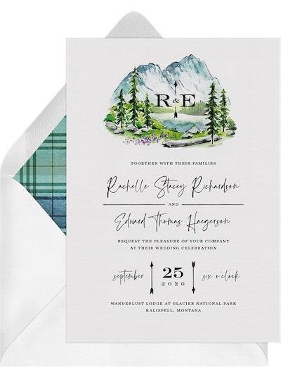 Alpine Lake Invitation