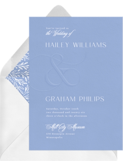 Ampersand Script Invitation