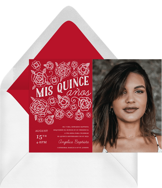 quince invitations wording: Mis Quince Años Invitation