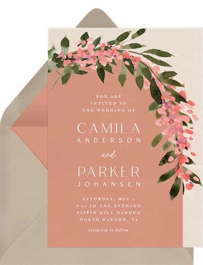 Arbor Blossoms Invitation