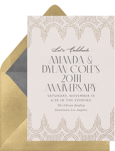 Arched Deco Invitation