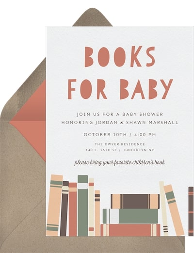 Baby Books Invitation