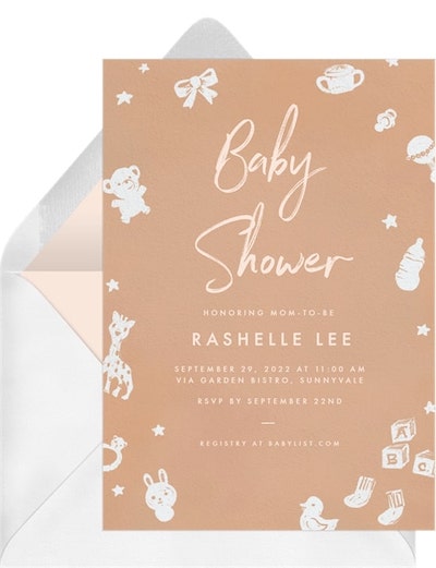 Baby Essentials Invitation