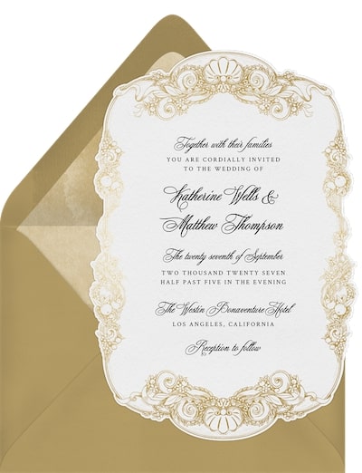 Baroque Frame Invitation