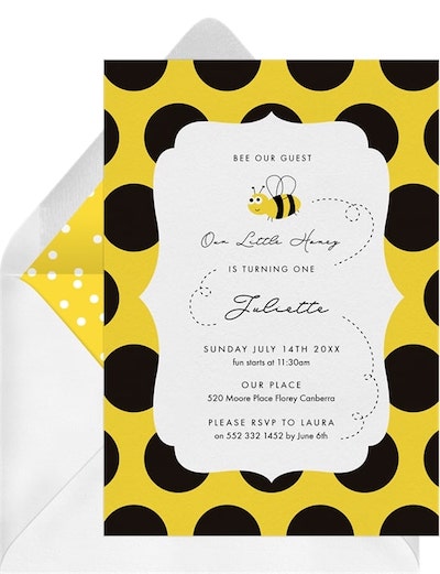 Bee Our Guest Invitation