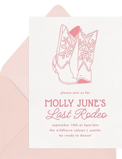 Better In Boots Invitation