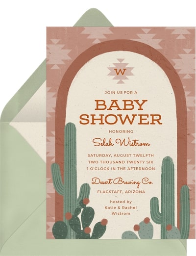 Cowboy theme baby shower: Better in Boots Invitation