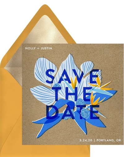 Birds of Paradise Save the Date