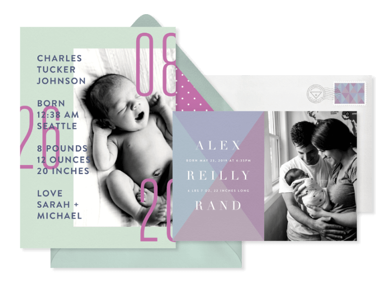 Birth Announcements Modern STATIONERS