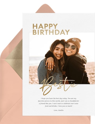 Birthday Bestie Card