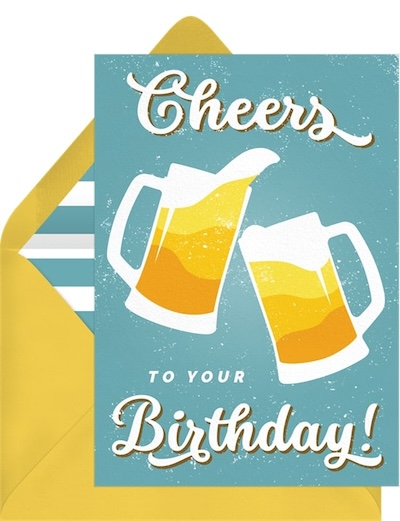 Happy birthday brother in law: Birthday Cheers Card