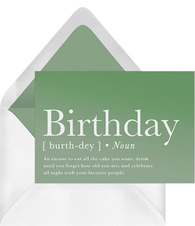 Birthday Defined Card