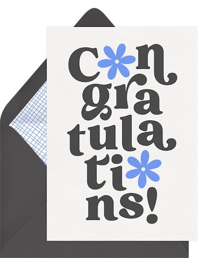 Blooming Congratulations Card