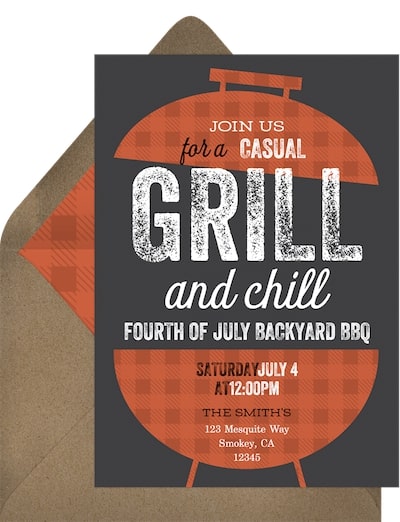 Bold BBQ Invitation