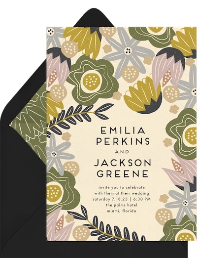 Bold Garden Invitation