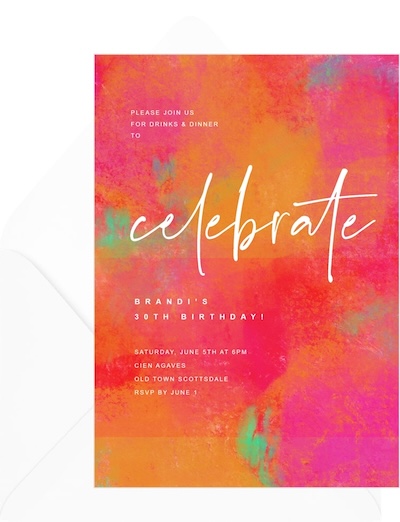 Bright Celebration Invitation