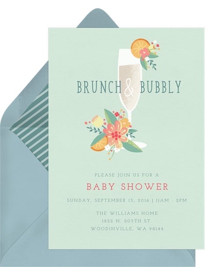 Brunch and Bubbly Invitation